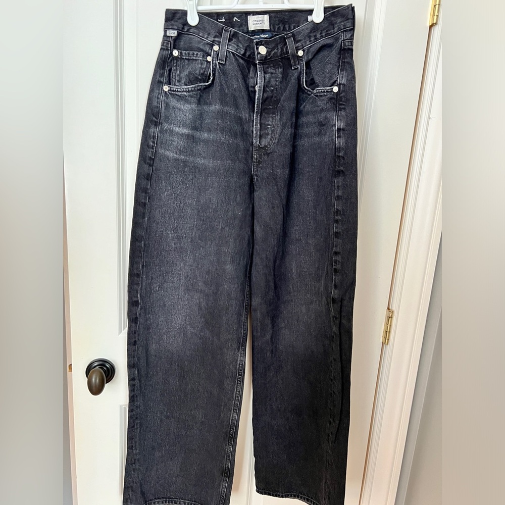Citizens Of Humanity Ayla Dark Gray Relaxed Jeans